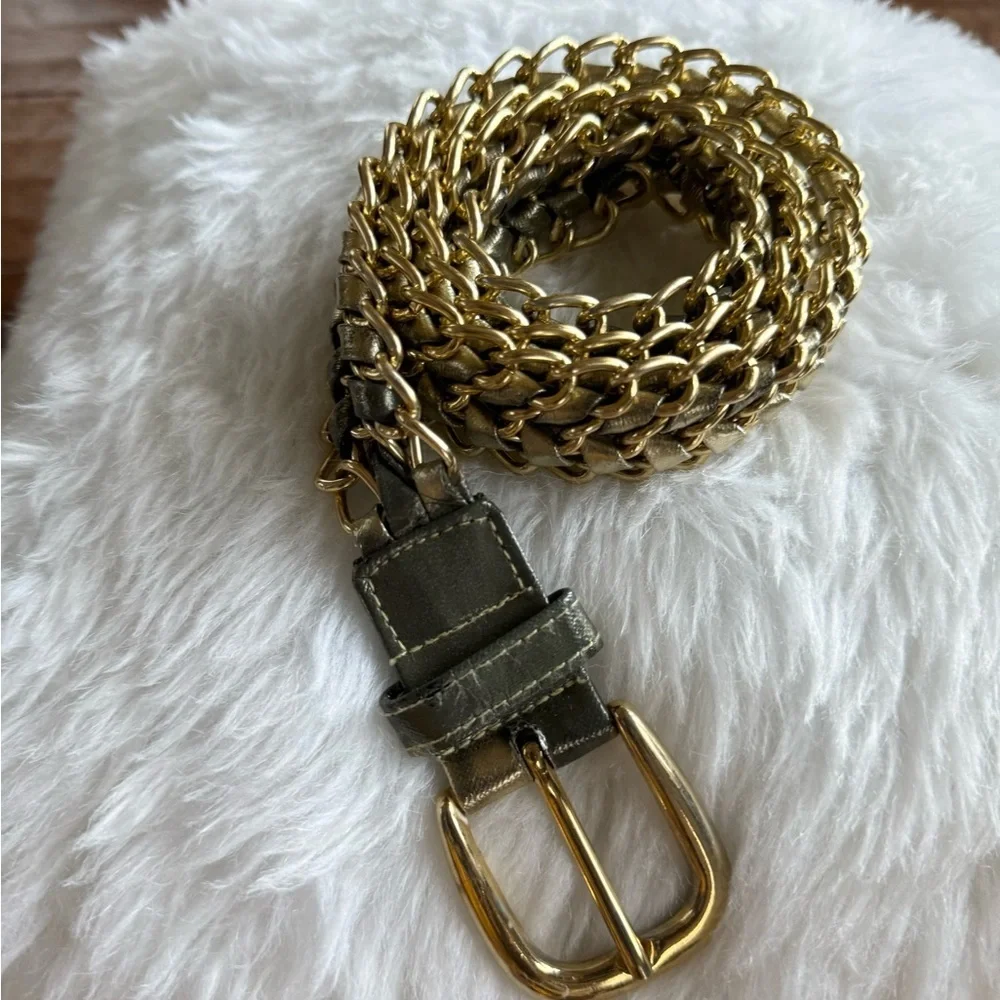 Boho Gold Woven Chain‎ Belt